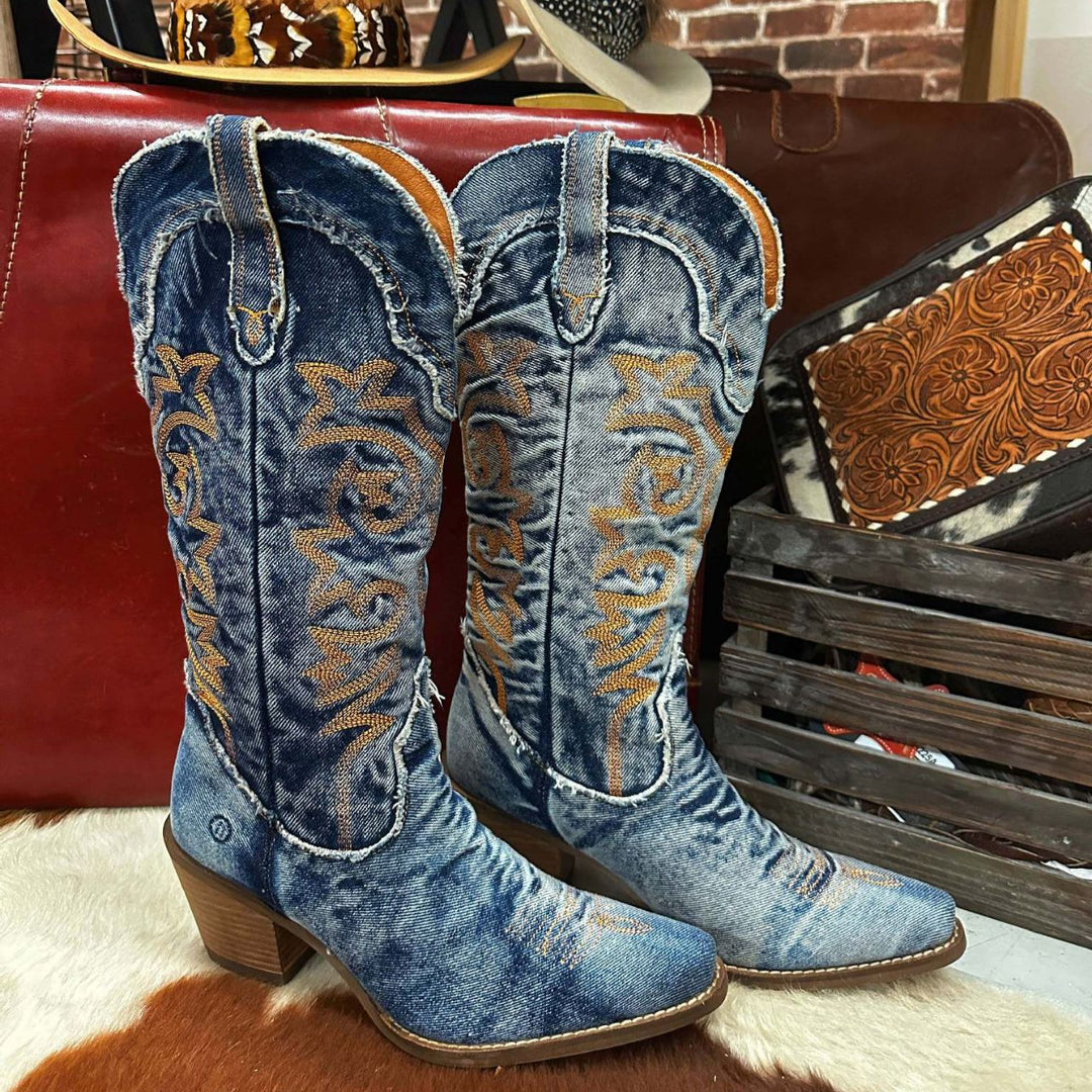 Dakota™ | Denim Western Boots
