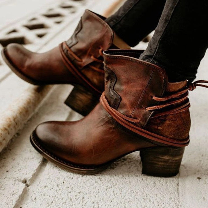 Riley™ | Vintage Leather Ankle Boots